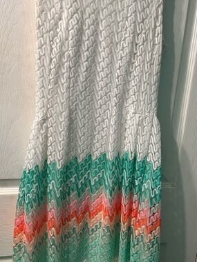 R&K White Lace Maxi Skirt with Subtle Ivory Lining